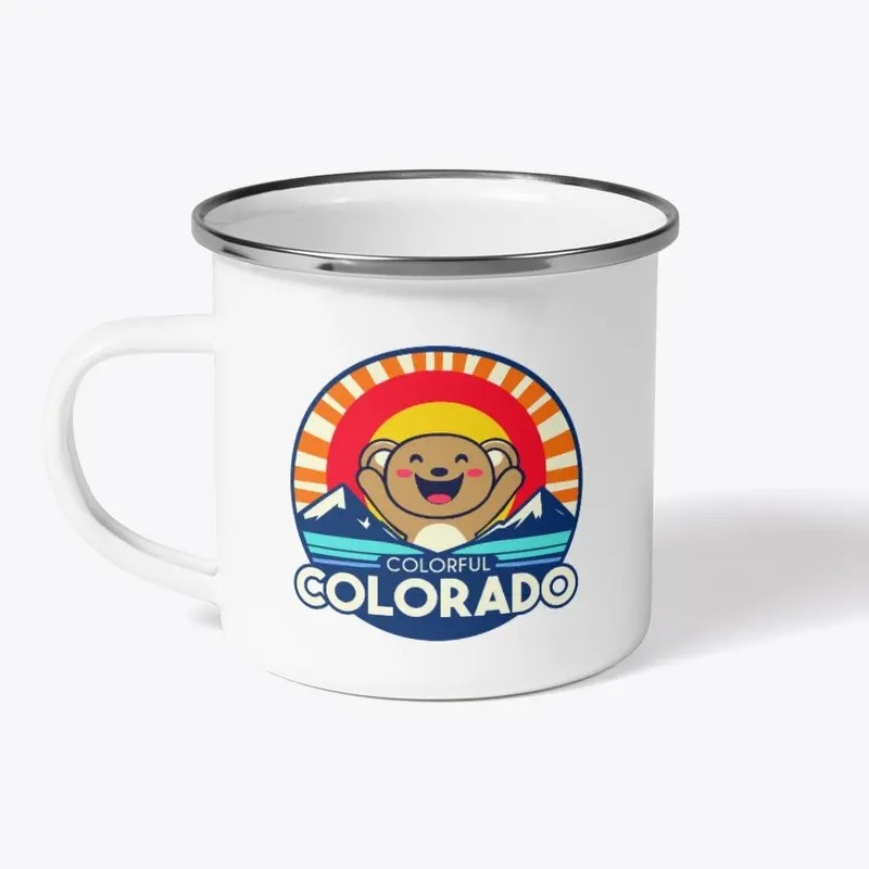 Colorful Colorado Happy Bear